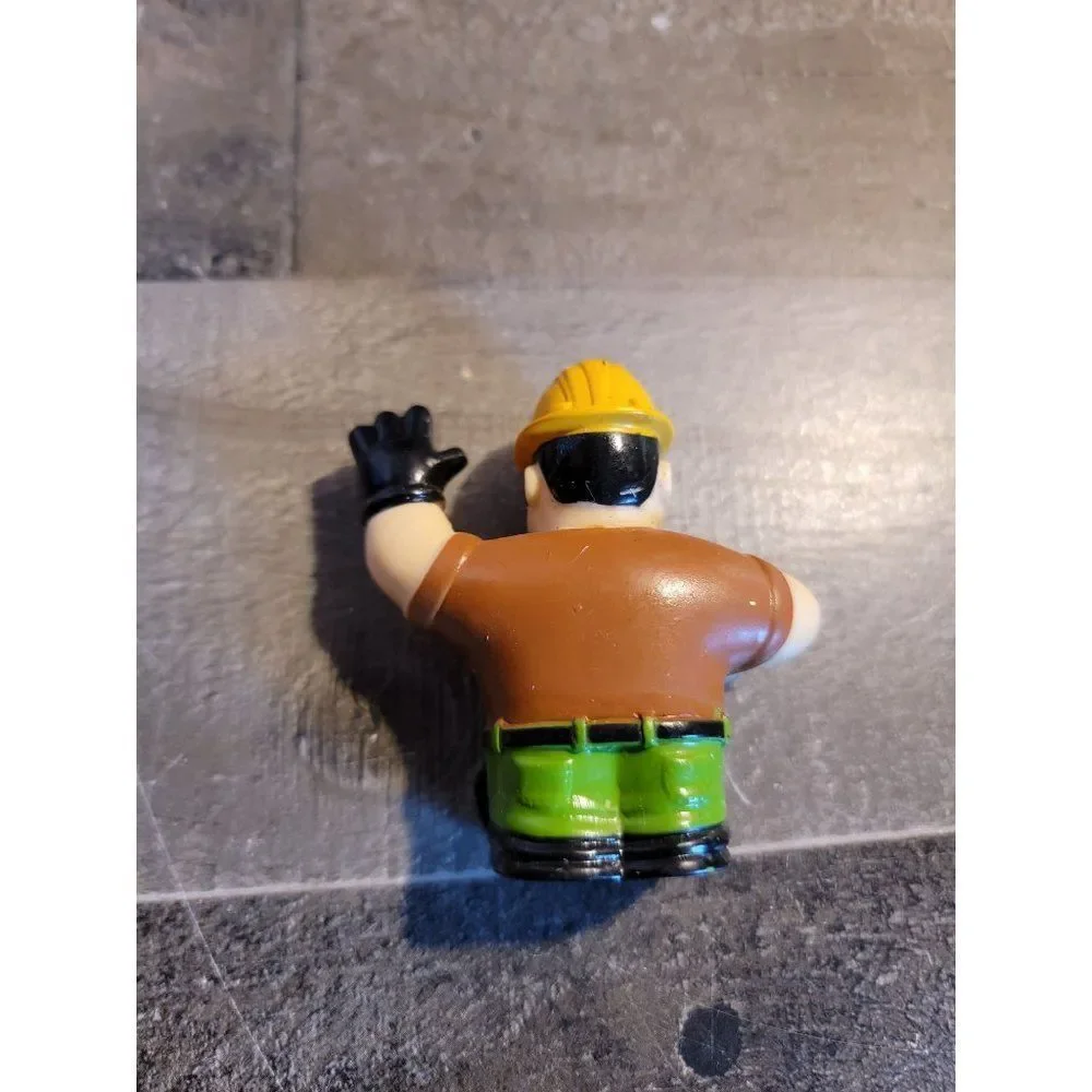 Cat construction worker man hammer little people‎ toy? Figure